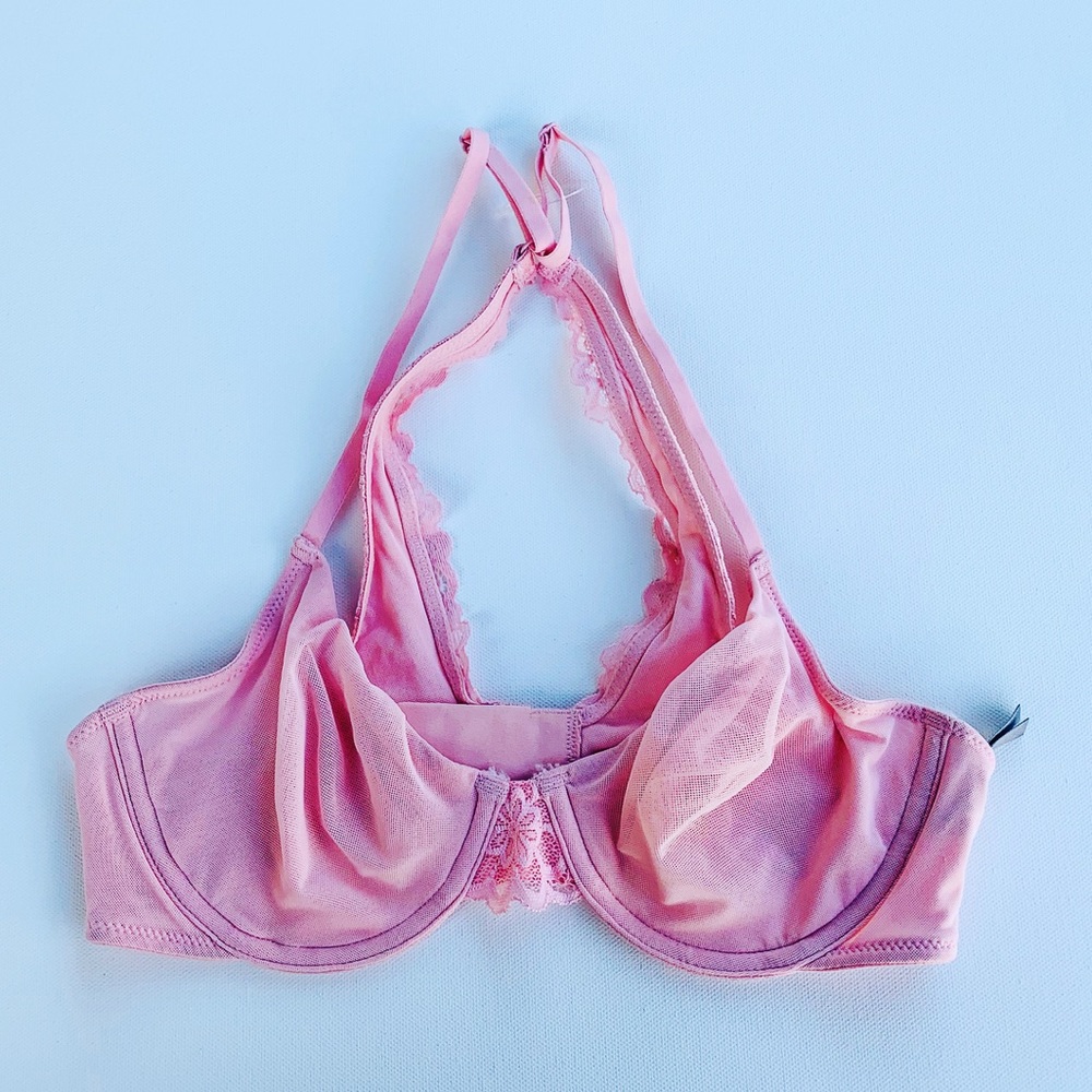 NEW Aerie Pink 32C Happy Bra